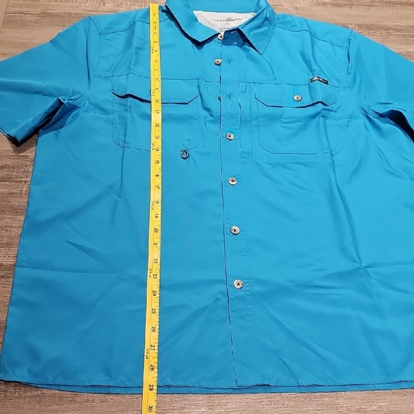 Eddie Bauer Blue Casual Button Down Shirt - Picture 4 of 7